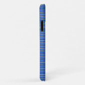 Helderblauw, uniek, modern tapepatroon Case-Mate iPhone case (Achterkant/rechts)