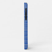 Helderblauw, uniek, modern tapepatroon Case-Mate iPhone case (Achterkant/links)