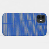 Helderblauw, uniek, modern tapepatroon Case-Mate iPhone case (Achterkant (horizontaal))