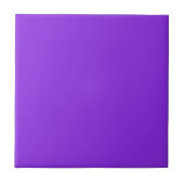 Helderblauw Violet (effen kleur) Tegeltje (Voorkant)