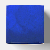 Helderblauw zilveren zwirlhartenvanger bedankdoosjes (Bovenkant)