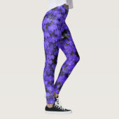 Helderblauwe Bloemen Patroon Legging (Rechts)