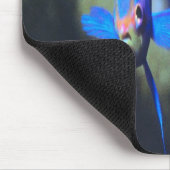 Helderblauwe-engelvis, mousepad muismat (Hoek)