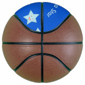 Helderblauwe feeststier Aangepaste basiskogels Mini Basketbal (Rechts)
