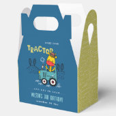 Helderblauwe Giraffe in Boerderij Tractor Boys Ver Bedankdoosjes (Geopend)
