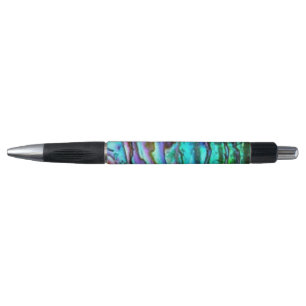 Helderblauwe groene Paua Abalone Shell Pen