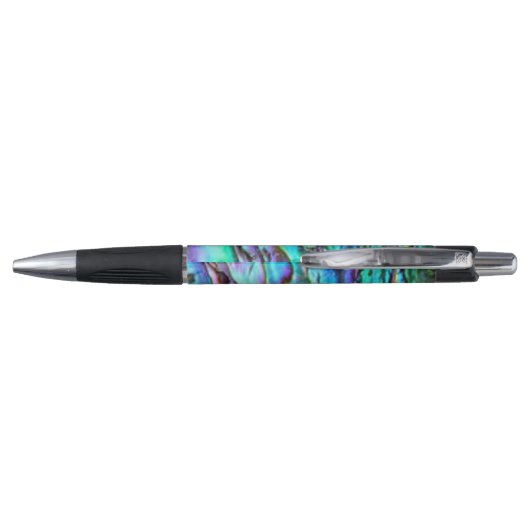 Helderblauwe groene Paua Abalone Shell Pen (Achterkant)