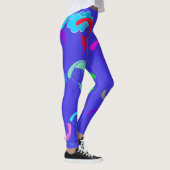 Helderblauwe kleurige Pixie-Leggings Leggings (Rechts)