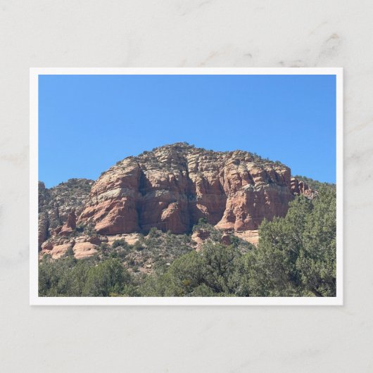 Helderblauwe lucht briefkaart (Voorkant)