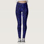 Helderblauwe luipaard dierlijke huidafdruk leggings<br><div class="desc">Leggings. Wees het praatje van je vrienden met deze stijlvolle, heldere, heldere, blauwe, dierlijke patroonprint casual aangepaste ontwerperbroek draag of ben klaar voor wat fysieke actie in je yoga klasse, fitness oefenklasse of gewoon in een komforstijl. ⭐ 99% van mijn design in mijn winkel wordt in lagen gedaan. Dit maakt...</div>