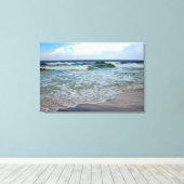 Helderblauwe Oceaan 1 Canvas Afdruk (Insitu (Houten vloer))