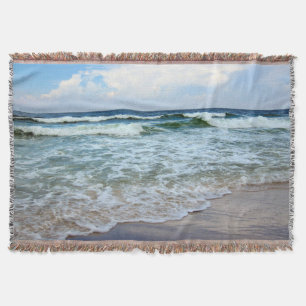 Helderblauwe Oceaan Golven Deken