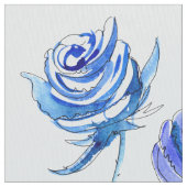 Helderblauwe rozen stof (Close Up)