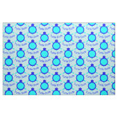 Helderblauwe schroefstaart stof (Fat Quarter)