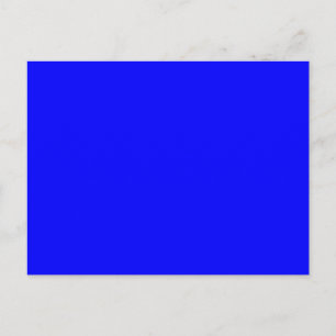 Helderblauwe, Solid Trend Color Achtergrond Briefkaart