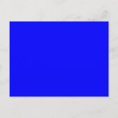 Helderblauwe, Solid Trend Color Achtergrond Briefkaart (Voorkant)