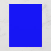 Helderblauwe, Solid Trend Color Achtergrond Briefkaart (Voorkant)