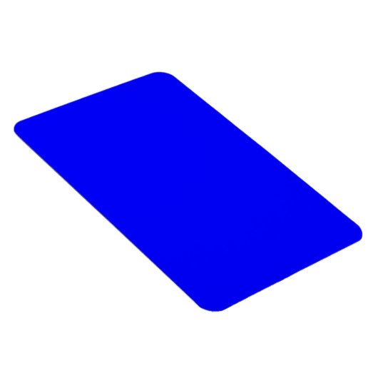 Helderblauwe, Solid Trend Color Achtergrond Magneet (Rechterzijde)