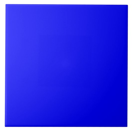 Helderblauwe, Solid Trend Color Achtergrond Tegeltje (Voorkant)