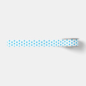 Helderblauwe Stippen Preppy Multifunctioneel Grosgrain Lint (Voorkant)