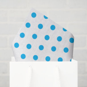 Helderblauwe Stippen Preppy Multifunctioneel Tissuepapier
