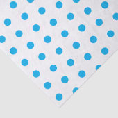 Helderblauwe Stippen Preppy Multifunctioneel Tissuepapier (Detail)