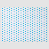 Helderblauwe Stippen Preppy Multifunctioneel Tissuepapier (Voorkant)