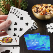 Helderblauwe tapekaarten pokerkaarten (Insitu)