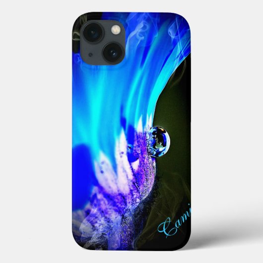 Helderblauwe ventilator W/Water Drop iPad *Persona Case-Mate iPhone Case (Achterkant)