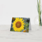 Helderbloem ingevuld Hartelijk dank Bedankkaart (Voorkant)