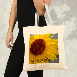 Helderbloem voor zonnebloemen tote bag