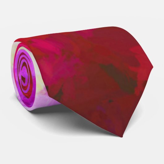 Helderbloemen Abstract Stropdas (Opgerold)