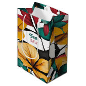 Helderbloemen Medium Cadeauzakje (Voorkant Gekanteld)