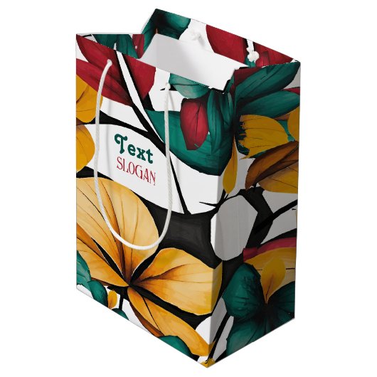 Helderbloemen Medium Cadeauzakje (Achterkant Gekanteld)