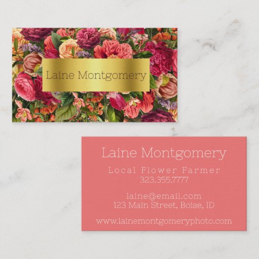 Helderbloemen Visitekaartje (Voorkant / Achterkant)