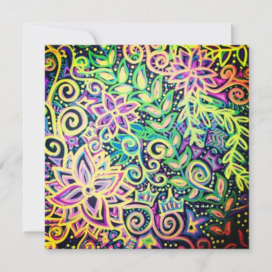 Helderbloemontwerp Feestdagenkaart (Voorkant)