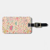 Helderbloempatroon Bagagelabel (Voorkant horizontaal)