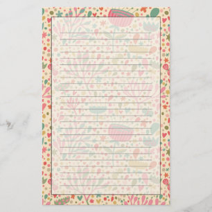 Helderbloempatroon Briefpapier