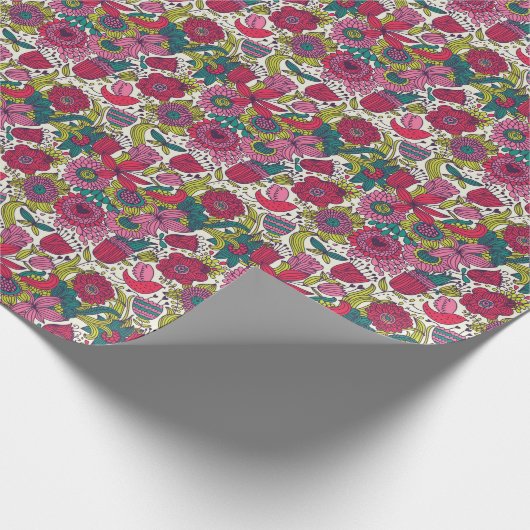 Helderbloempatroon Cadeaupapier (Hoek)