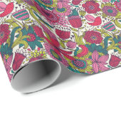 Helderbloempatroon Cadeaupapier (Rol Hoek)