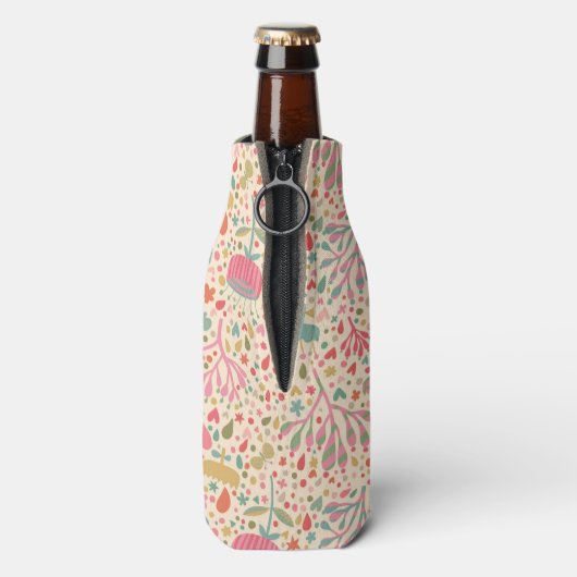 Helderbloempatroon Flesjeskoeler (Fles Achterkant)