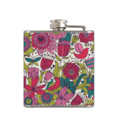 Helderbloempatroon Heupfles (Achterkant)