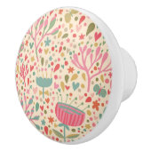 Helderbloempatroon Keramische Knop (Rechts)