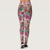 Helderbloempatroon Leggings (Achterkant)
