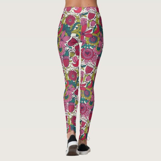 Helderbloempatroon Leggings (Achterkant)