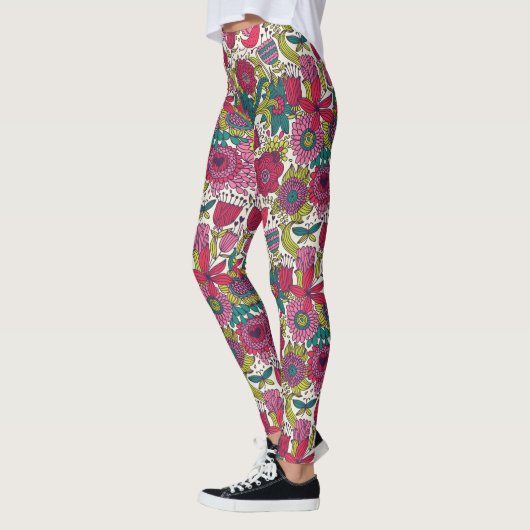 Helderbloempatroon Leggings (Links)