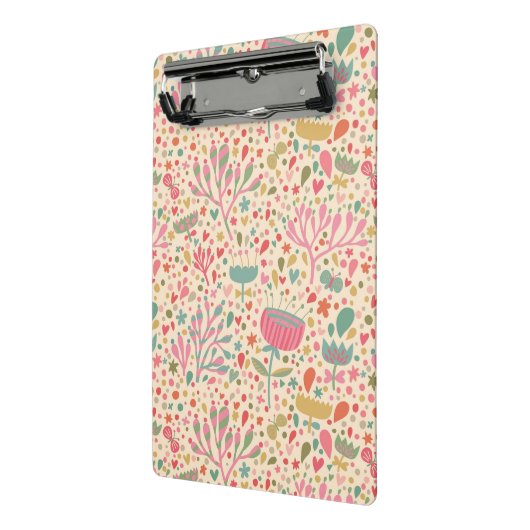 Helderbloempatroon Mini Klembord (Angled2)