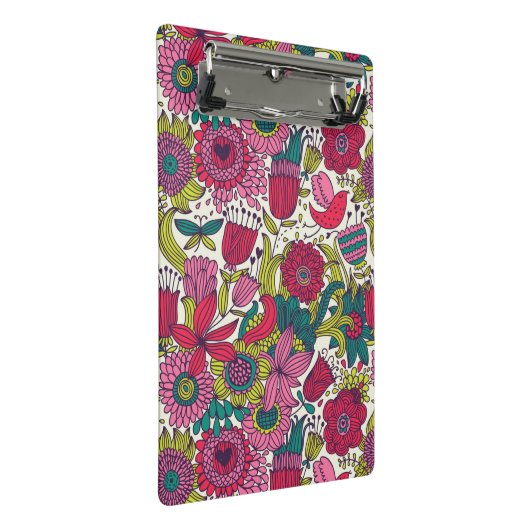 Helderbloempatroon Mini Klembord (Schuin)