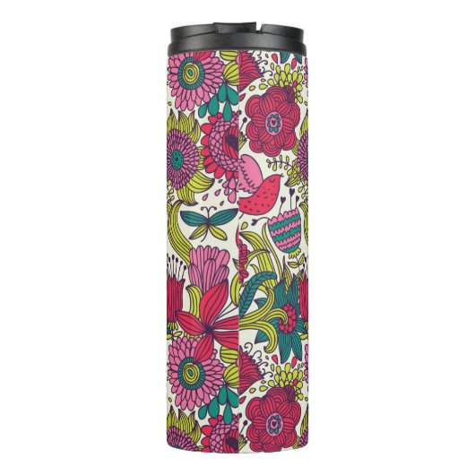 Helderbloempatroon Thermosbeker (Achterkant)