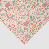 Helderbloempatroon Tissuepapier (Detail)